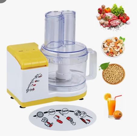 محضّرة طعام كهربائية متعددة الوظائف – تقطيع، بشر، فرم بسهولة وسرعة