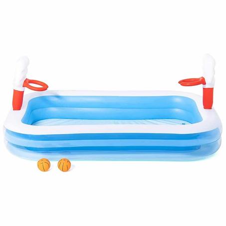 حوض سباحة مستطيل للأطفال والعائلة من Bestway – مزود بملعب للترفيه