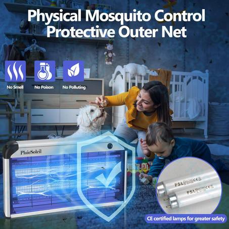 🦟 جهاز قاتل للبعوض كهربائي بدون روائح أو سموم – حماية آمنة للبيت