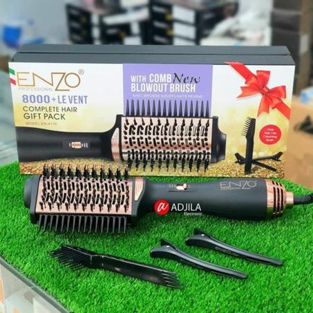 مشط دوار ENZO 8000 الاحترافي – LE VENT لتجفيف وتصفيف الشعر كالمحترفات