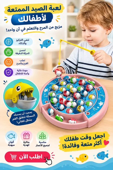 لعبة صيد الأسماك للأطفال