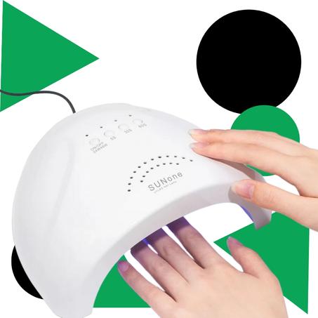 مجفف طلاء الاظافر الكهربائي 2 في 1 بالأشعة فوق البنفسجية