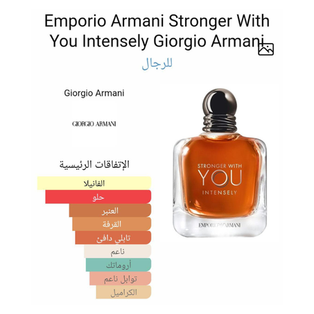 ml 5 Emporio Armani Stronger with you intensely Giorgio Armani
