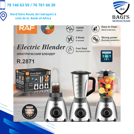 Presse-agrumes 3 en 1, hachoir à viande et broyeur