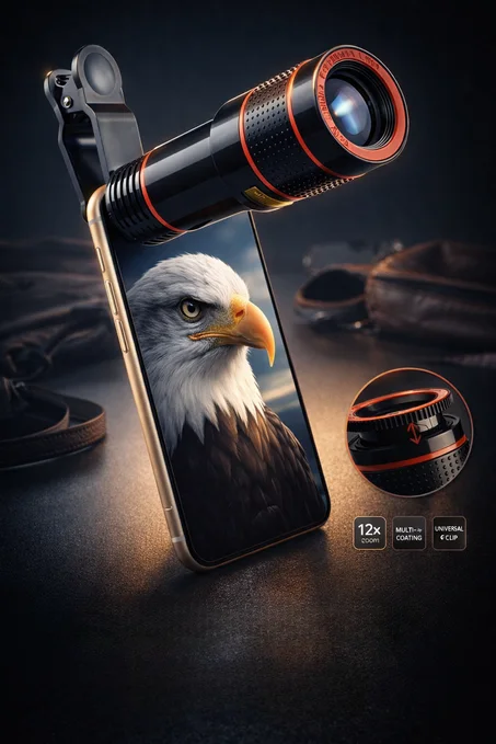 عدسات التليسكوب للجوال : التقط أدق التفاصيل من مسافات بعيدة بوضوح 4K