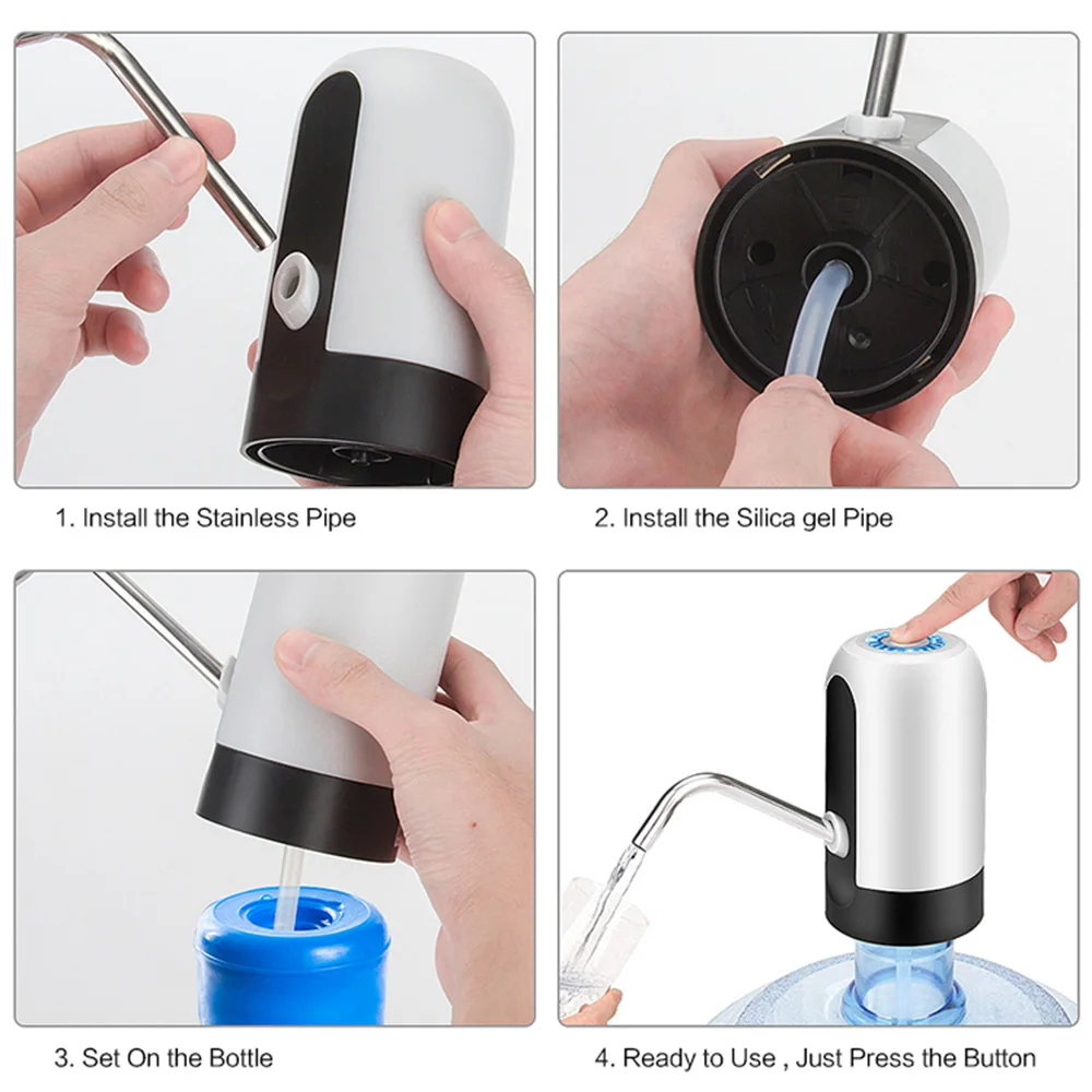 Pompe à Eau électrique Rechargeable - Distributeur Pour Bidon, Portable, 1200 MAh