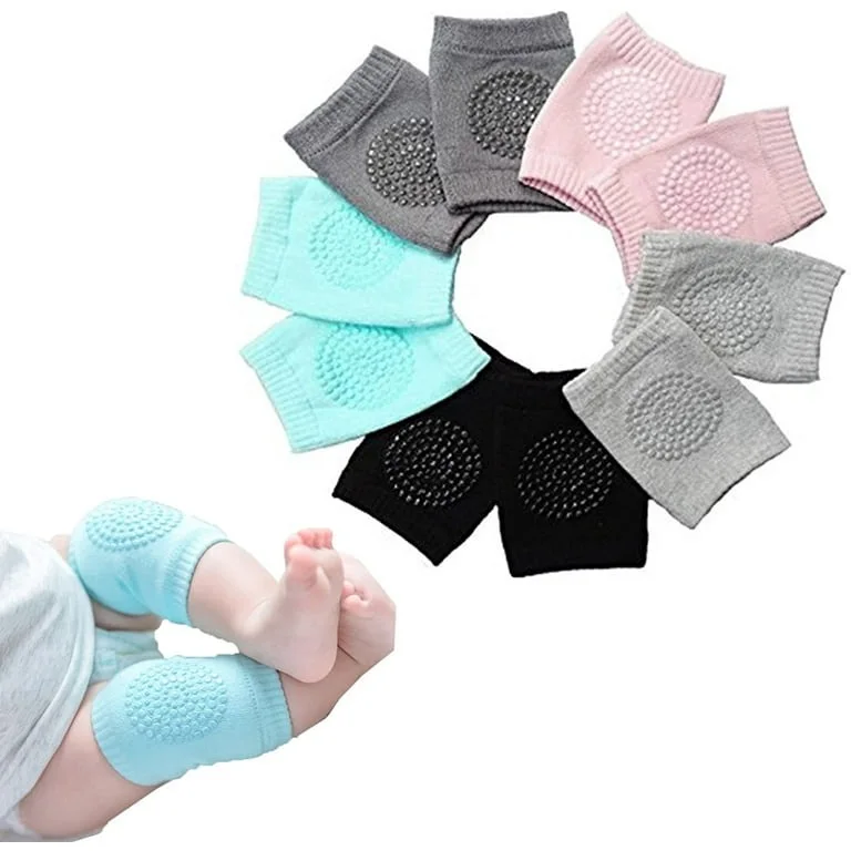 Genouillères pour bébé en maille de coton - Pour enfants de 2 à 5 ans