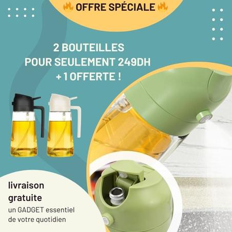 Bouteille Distributeur d'Huile 2-en-1