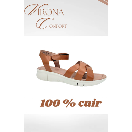 Sandale Femme 100% CUIR