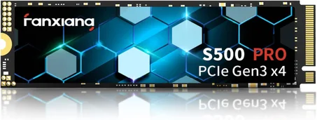 fanxiang S500 Pro 256GB NVMe SSD M.2 PCIe Gen3x4 2280 Unidad interna de estado sólido, caché SLC 3D NAND TLC, hasta 3000 MB/s, compatible con computadoras portátiles y computadoras de escrito