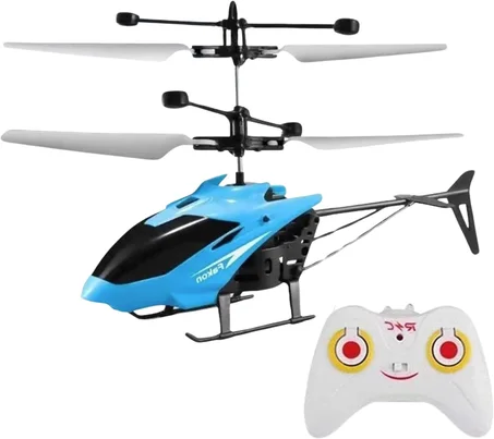 طائرة هليكوبتر RC للأطفال مع جهاز تحكم عن بعد – لعبة طيران ممتعة