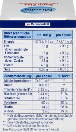 Capsules Darm Plus 30 pièces, 10 g