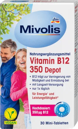 Vitamine B12 350 dépôt, 30 mini comprimés, 6 g