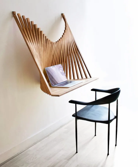 Un bureau mural pliable