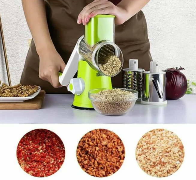 قطاعة الخضار اليدوية 3 في 1 Coupe-légumes manuel