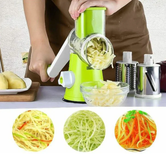 قطاعة الخضار اليدوية 3 في 1 Coupe-légumes manuel