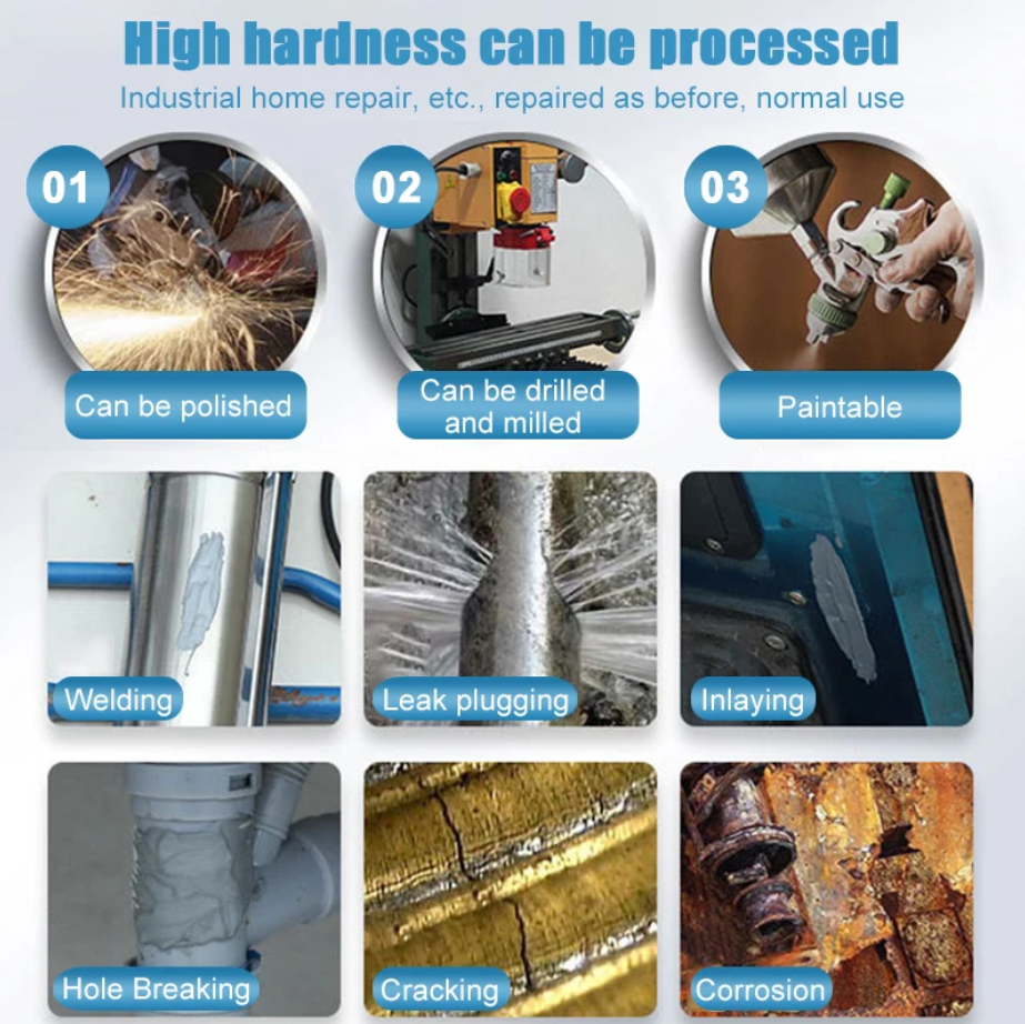 غراء لاصق لإصلاح المعادن الحل السريع والقوي لإصلاح أي معدن