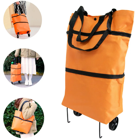 أكياس تسوق قابلة لإعادة الاستخدام مع مقابض و عجلات مريحة وعزل حراري