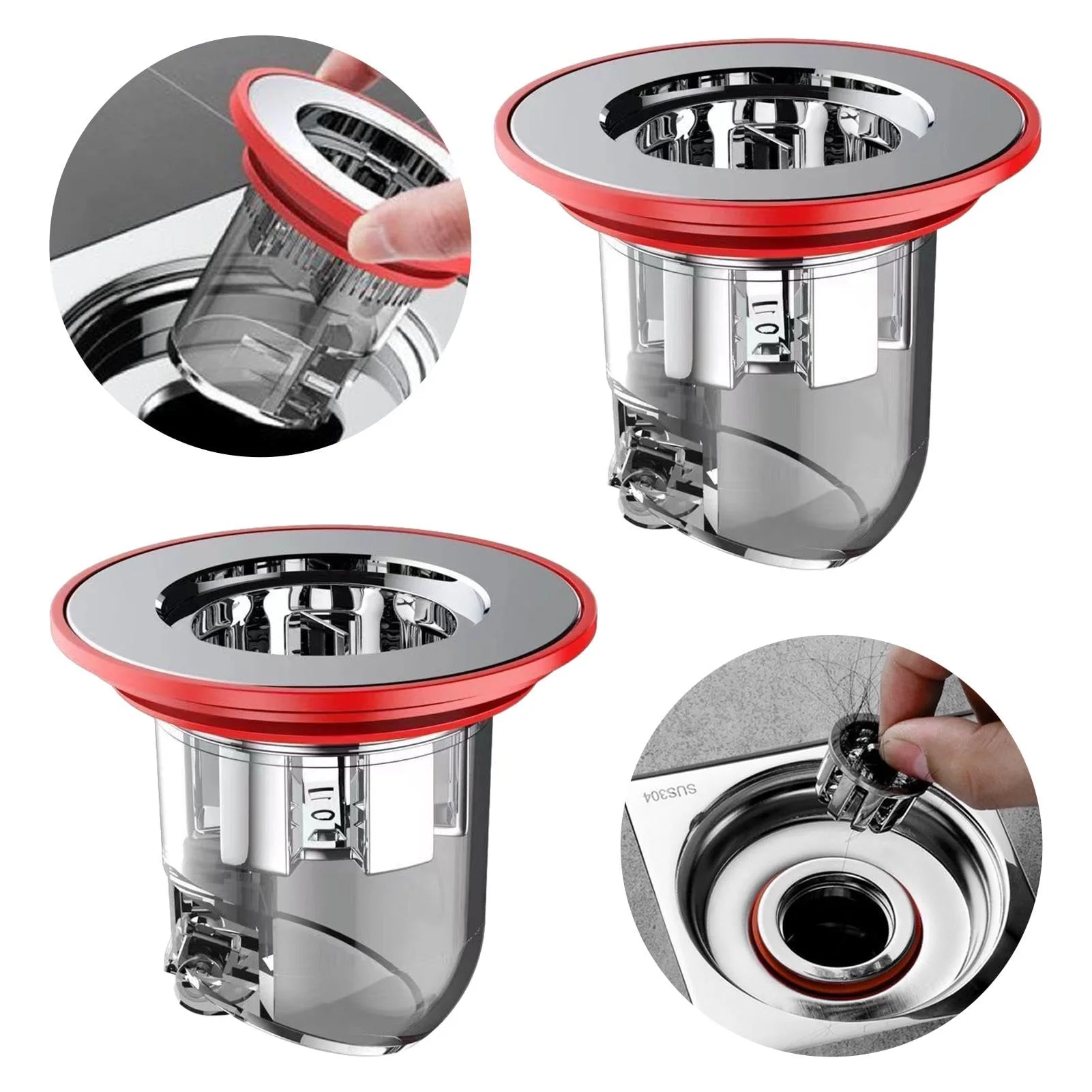 🚿 3 أغطية سيفون أرضية مضادة للروائح والحشرات – حمام أنظف وأعطر