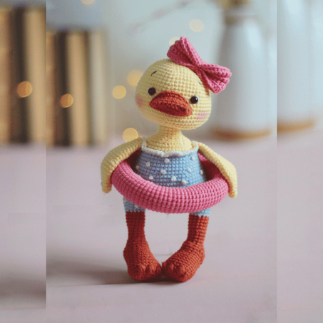 Free Amigurumi Duck Crochet Pattern – Duck Pinky PDF
