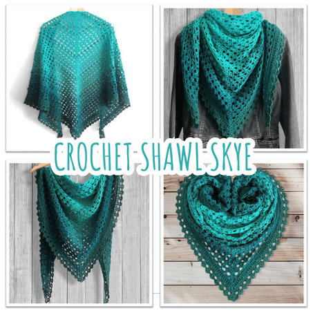 Crochet Shawl Skye Classic – Free Crochet Pattern (PDF Download)