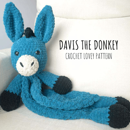 Davis the Donkey – Free Crochet Pattern (Lovey PDF Download)