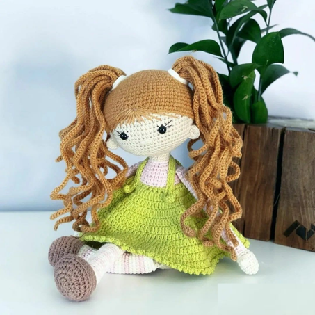 Red Haired Girl Leelu Pattern PDF