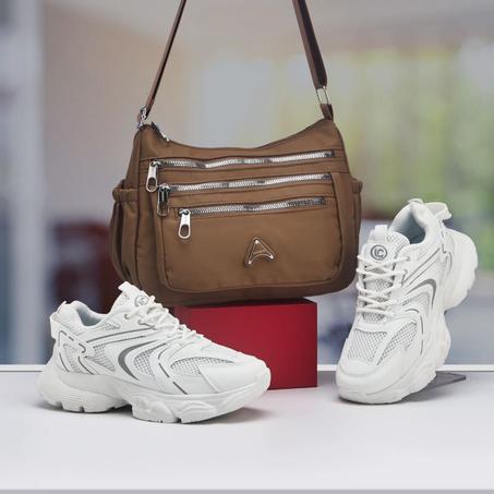 مجموعة مكونة من حذاء نسائي + حقيبة مستوردة بجودة عالية