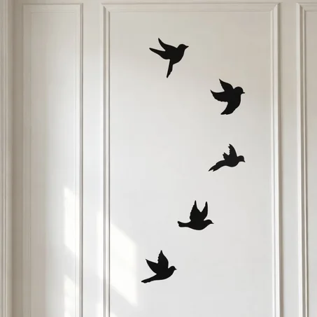 Oiseaux décoratifs en bois