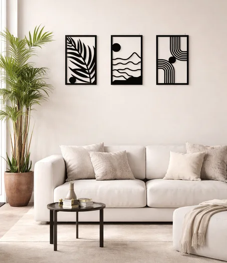 Série de 3 Tableaux Décoratif