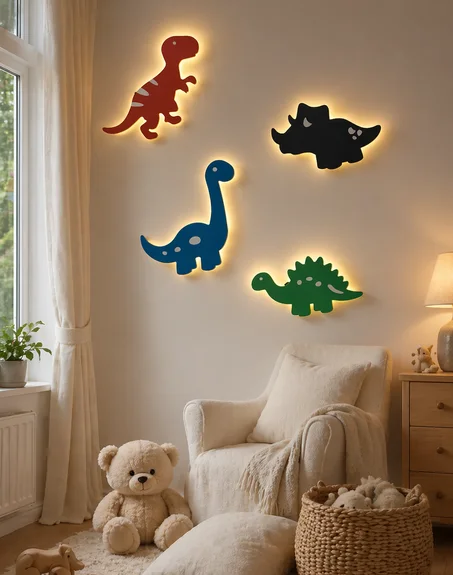 Applique murale Dinosaure lumineux