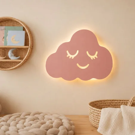 Nuage Lumineux en Bois