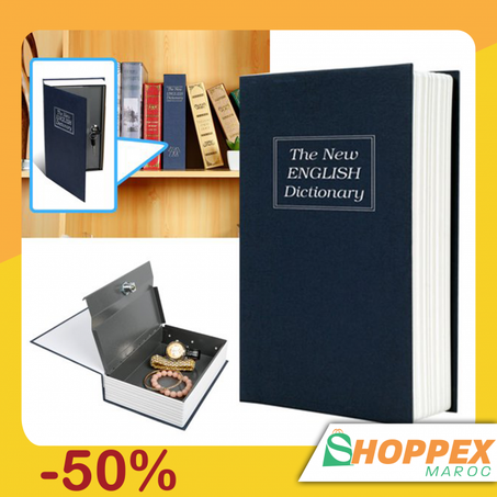 خزنة سرية للأموال والمجوهرات على شكل كتاب