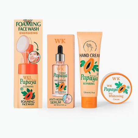 مجموعة WK بابايا الكاملة – سر البشرة المشرقة والناعمة