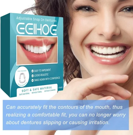 😁 Adjustable Snap-On Dentures – أطقم أسنان قابلة للتركيب الفوري وقابلة للتعديل