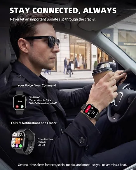 Smart Watch for Women Men, Fitness and Sleep Trackers with 1.83