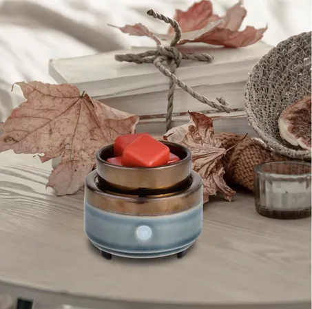 صهر شمع سيراميك محمول للمنزل والمكتب ، مدفئ شمع ، شمعة كهربائية محمولة