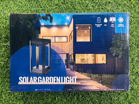 Lampadaire solaire 40 cm, modèle XF-JS01 (lumière : blanc chaud)