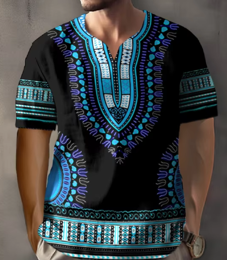 تيشيرتات تقليدية للرجال والنساء ، أكمام قصيرة ، طباعة ثلاثية الأبعاد ، ملابس كبيرة الحجم ، موضة الصيف