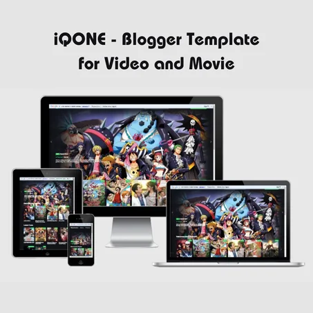iQONE - Blogger Template for Video and Movie
