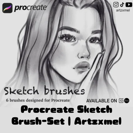 Artzxmel's Procreate Sketch Brushes | Art Mel