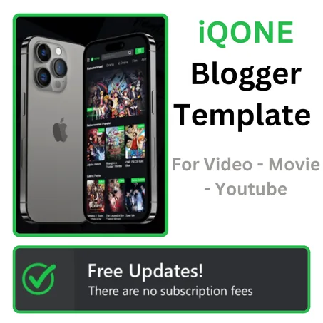 Free Blogger Template for Video & Movie Blogs: Introducing iQONE