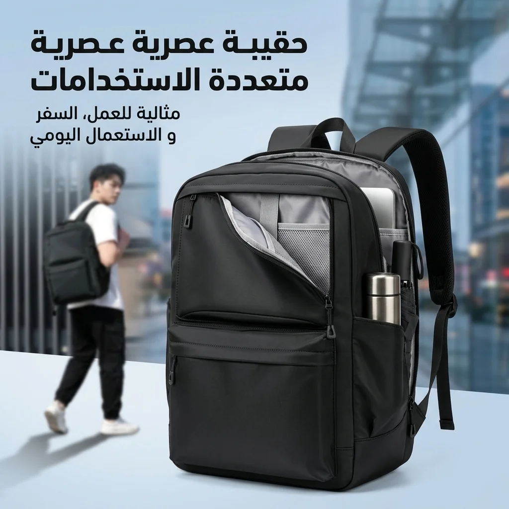 حقيبة الظهر الأنيقة:  حماية مثالية للحاسوب و لكل أدواتك الدراسية