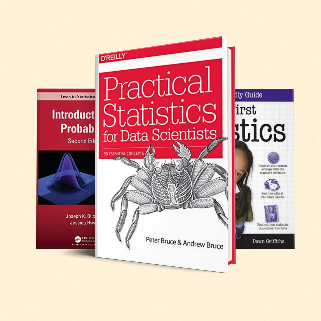 3 Data Science Book set : Head First Statistics, Practical Statistics for Data Scientists