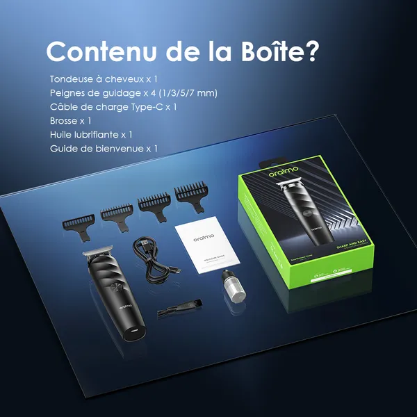Oraimo SmartTrimmer Home Tondeuse électrique puissante sans fil