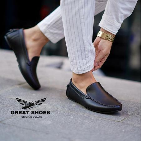 Mocassin cuir de luxe 1077
