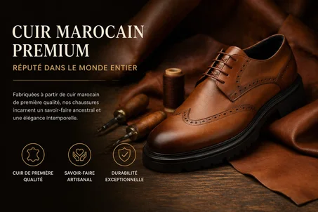 Chaussures homme Derby en cuir  GS025