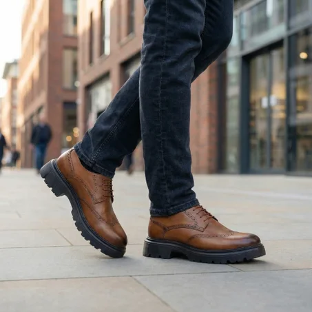 Chaussures homme Derby en cuir  GS025