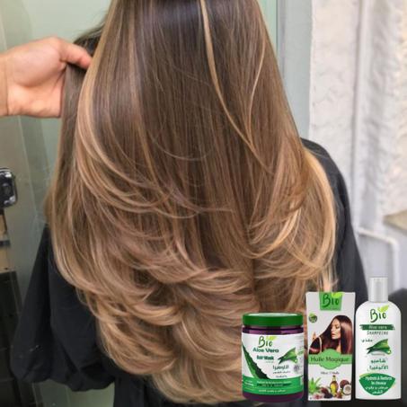 Aloé Vera a la kératine المجموعة الكاملة للعناية بالشعر بمناسبة Black fridy  اشتري مجموعة واحصل على مجموعة مجانية التوصيل حسب الولاية