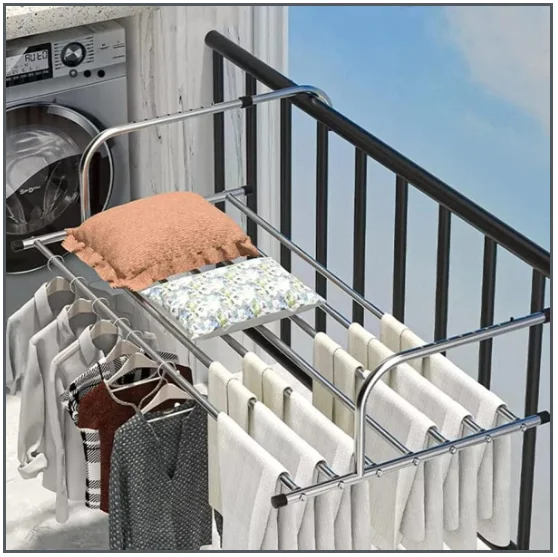 رف تجفيف الملابس القابل للطي